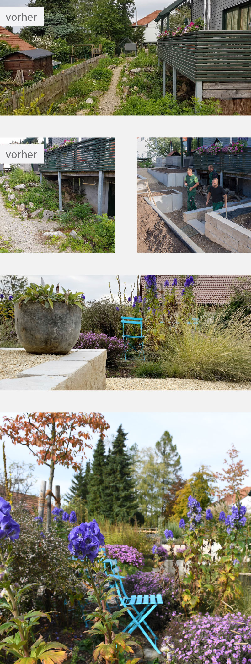 Beispiel Mauerarbeiten, Bodenbeläge und Bepflanzung von Schlegel Garten- und Poolbau aus Kirchheim Teck